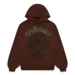 SP5DER OG WEB HOODIE BROWN