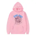 Sp5der 555555 Pink Hoodie