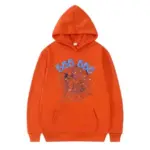 Sp5der 555555 Number Hoodie Men Orange