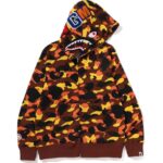 1ST CAMO SHARK FULL ZIP HOODIE MENS