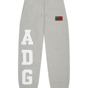 ADG Pan African American Flag Sweatpant Grey