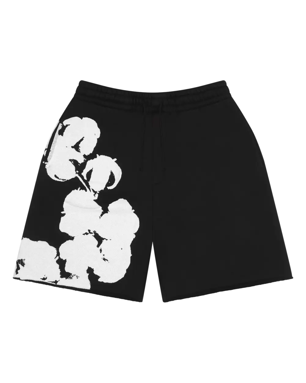 Biggie Cotton Wreath Sweat Shorts Black
