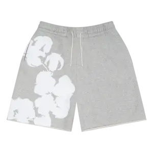 Biggie Cotton Wreath Sweat Shorts Grey