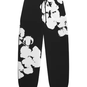 Biggie Cotton Wreath Sweatpants Black