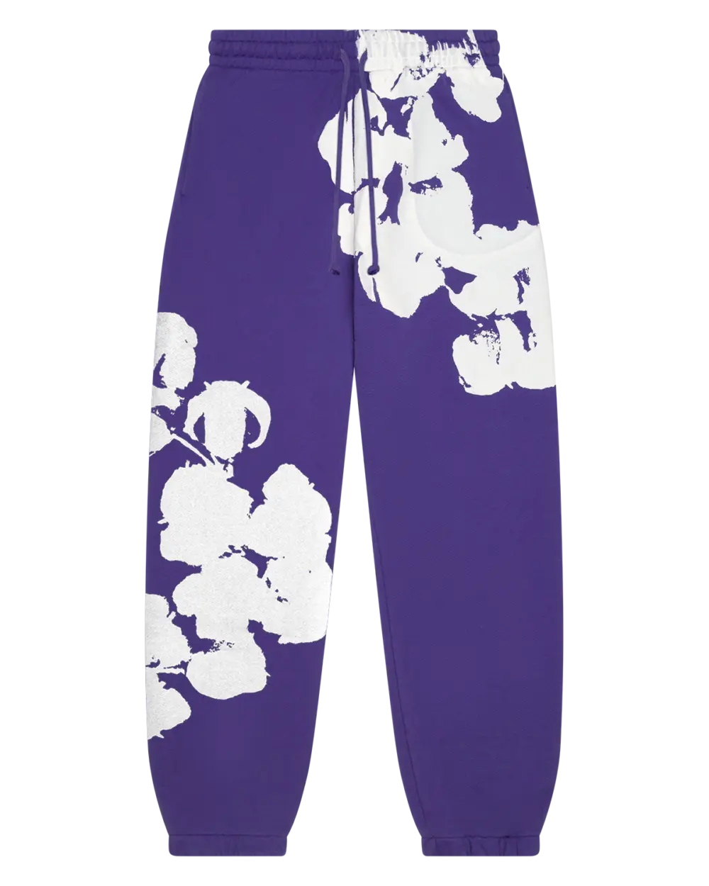 Biggie Cotton Wreath Sweatpants Purple