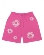 Cashmere Swarovski Cotton Wreath Shorts Pink