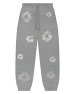 Cashmere Swarovski Cotton Wreath Sweatpants Grey