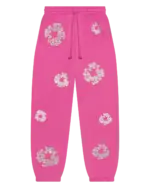 Cashmere Swarovski Cotton Wreath Sweatpants Pink