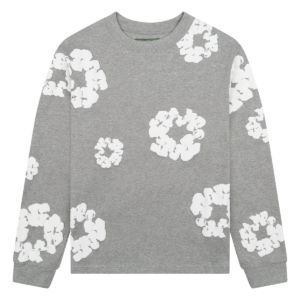 Cotton Wreath Long Sleeve Grey
