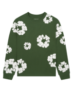 Cotton Wreath Long Sleeve Green