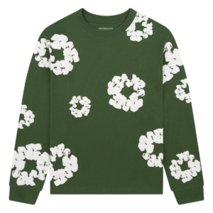 Cotton Wreath Long Sleeve Green
