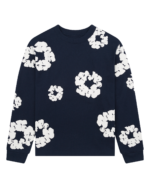 Cotton Wreath Long Sleeve Navy
