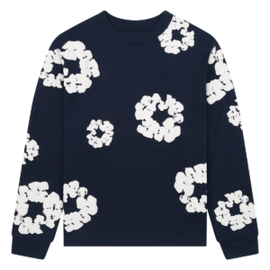 Cotton Wreath Long Sleeve Navy