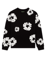 Cotton Wreath Long Sleeve Black