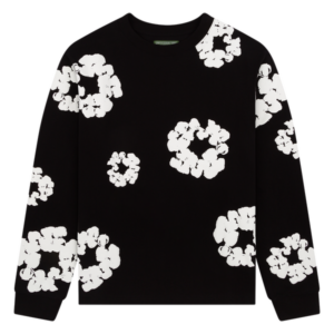 Cotton Wreath Long Sleeve Black