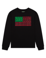 Logo Flag Long Sleeve Tee Black