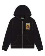 Coin-Operated Horse Zip Hoodie Black