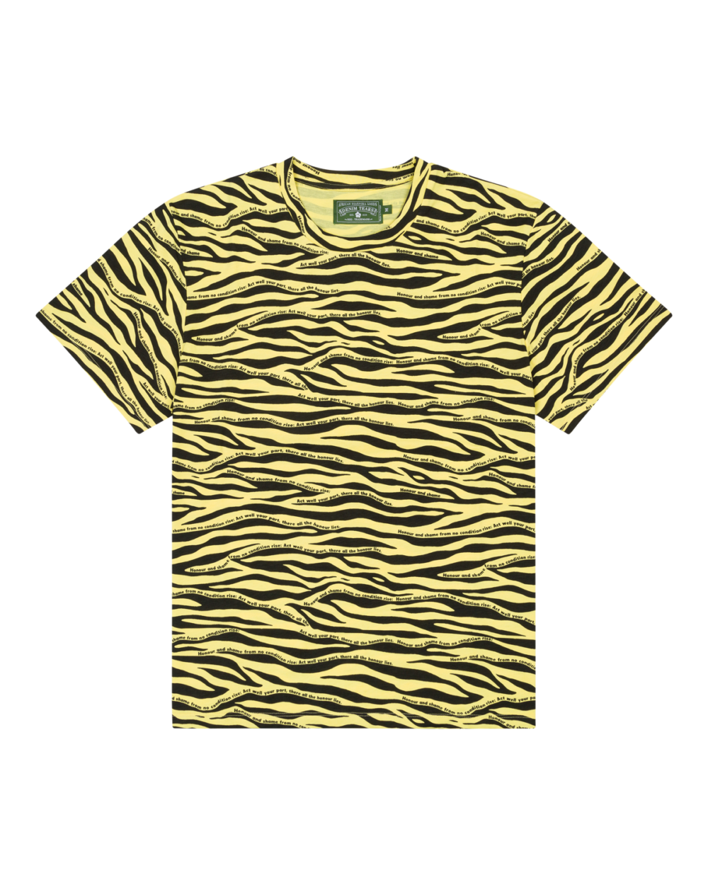 Zebra Poem Camo Tee Yellow