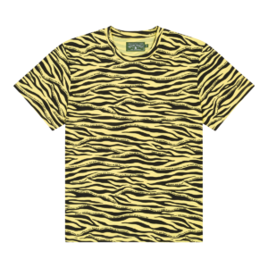 Zebra Poem Camo Tee Yellow