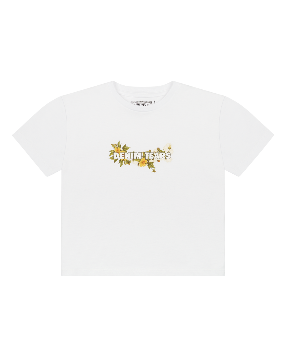 Kids Cotton Floral Logo Tee