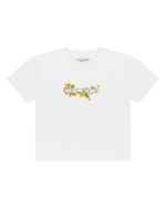 Kids Cotton Floral Logo Tee