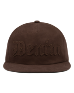 Denim Cut Out Cap Brown