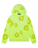 Mono Cotton Wreath Hoodie Neon Green
