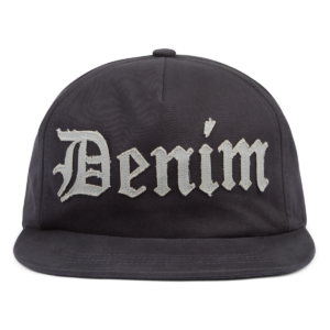 Denim Cut Out Cap Charcoal