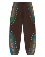 Dashiki Trompe L’oeil Sweatpants Brown