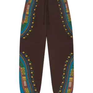 Dashiki Trompe L’oeil Sweatpants Brown