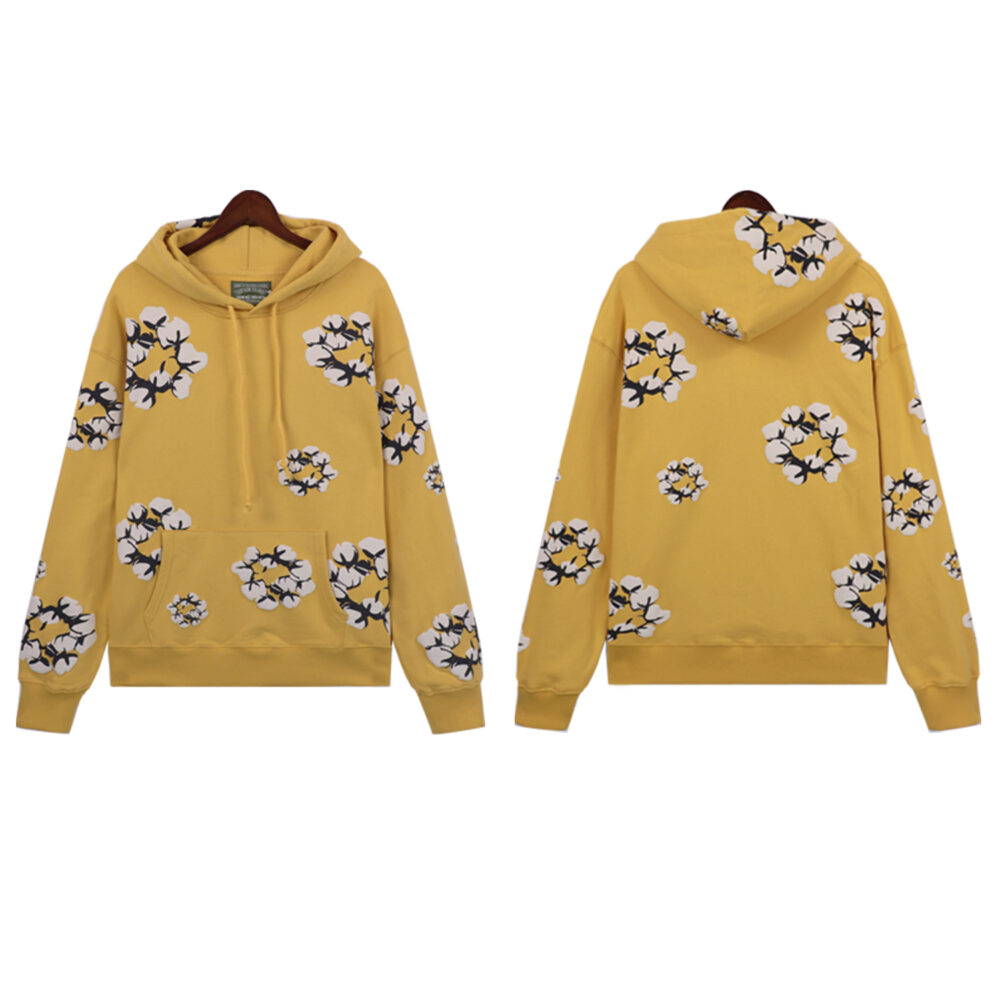 Denim Tears Mono Cotton Wreath Hoodie - Image 3