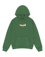 Embroidered Logo Hoodie Green