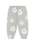 Kids Cotton Wreath Sweatpants Grey