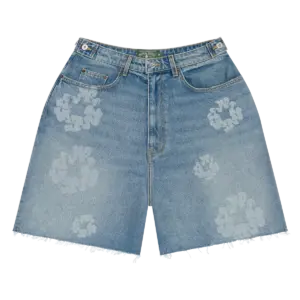 Laser Wreath Denim Short