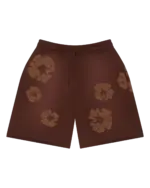 Mono Cotton Wreath Sweat Shorts Brown