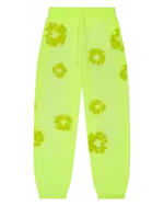 Mono Cotton Wreath Sweatpants Neon Green