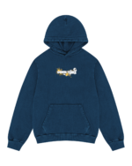 Embroidered Logo Hoodie Navy