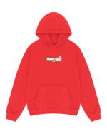 Embroidered Logo Hoodie Red