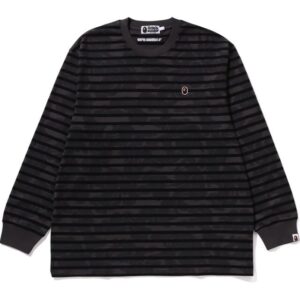 SOLID CAMO ONE POINT RELAXED FIT STRIPE LS TEE MENS