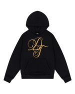 DT Metallic Gold Script Hoodie