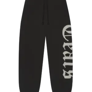 Tears Cut Out Sweatpants Charcoal