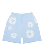 The Cotton Wreath Sweat Shorts Powder Blue
