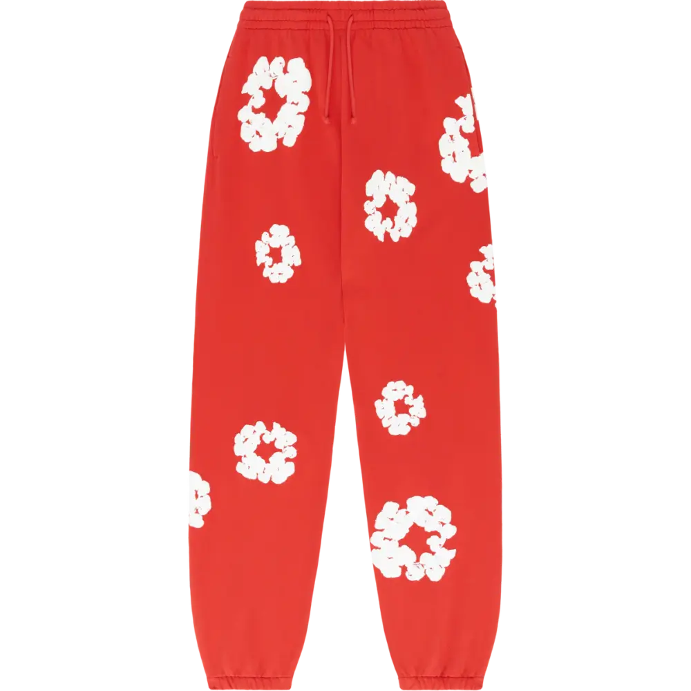 The Cotton Wreath Sweatpants Red