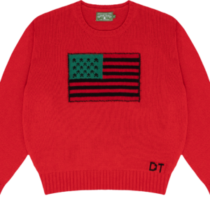 1619 Pan African Flag Sweater Red