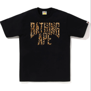 WILD LEOPARD PATTERN NYC LOGO TEE MENS