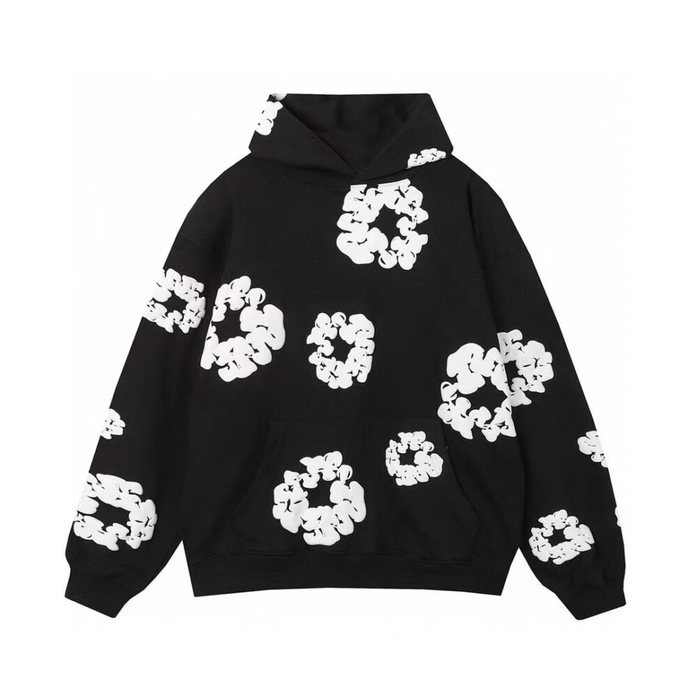 The Cotton Wreath Sweatshirt Black - Image 4